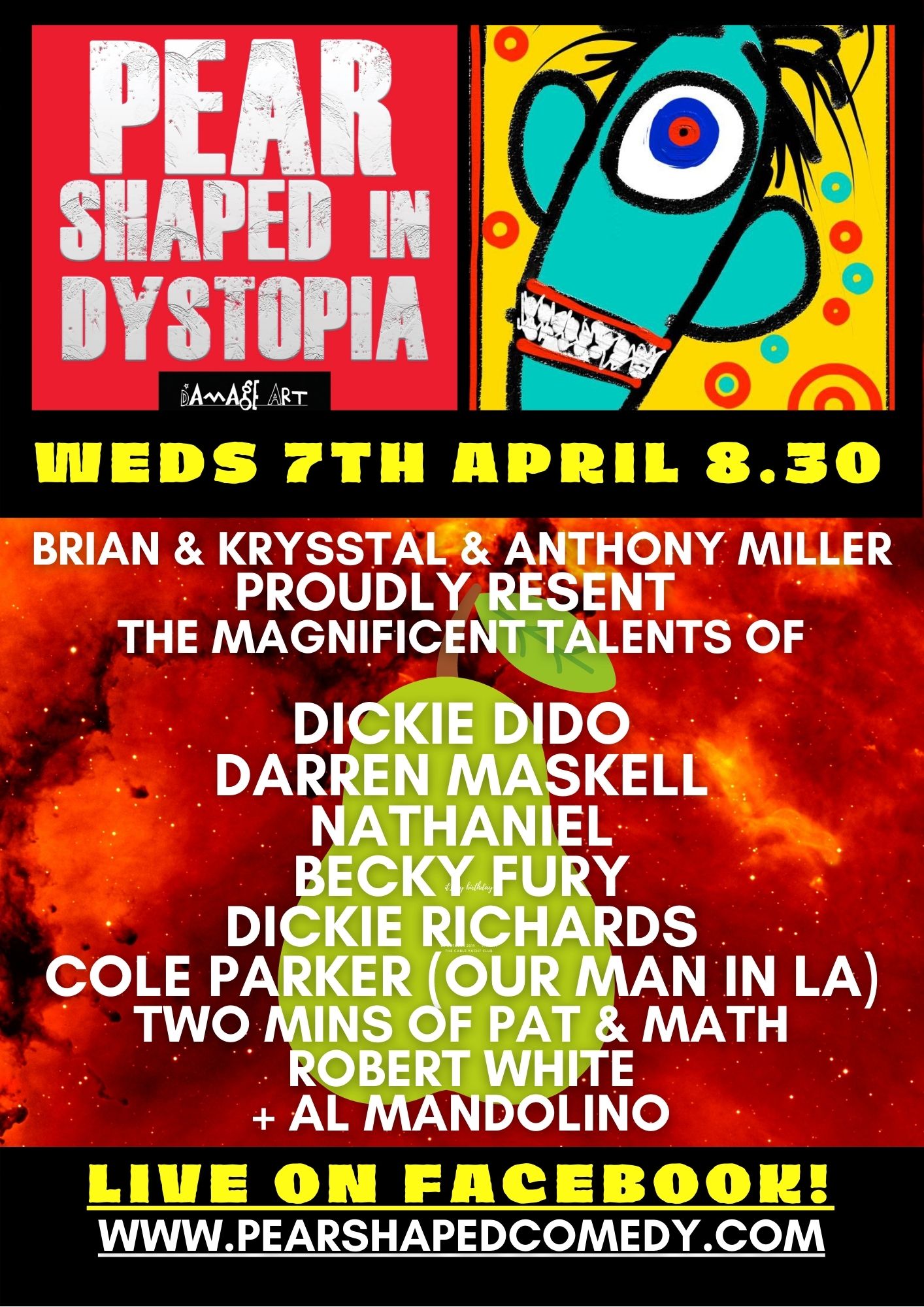 Pear Shaped in dystopia Episode 14 Flyer